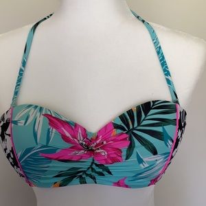 PINK VS bandeau push up swimsuit top Size M